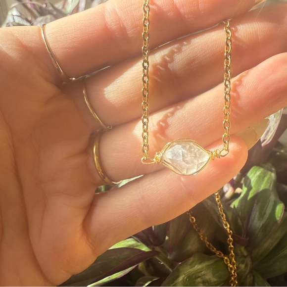 Stunning Herkimer Diamond Quartz necklace - Picture 6 of 6